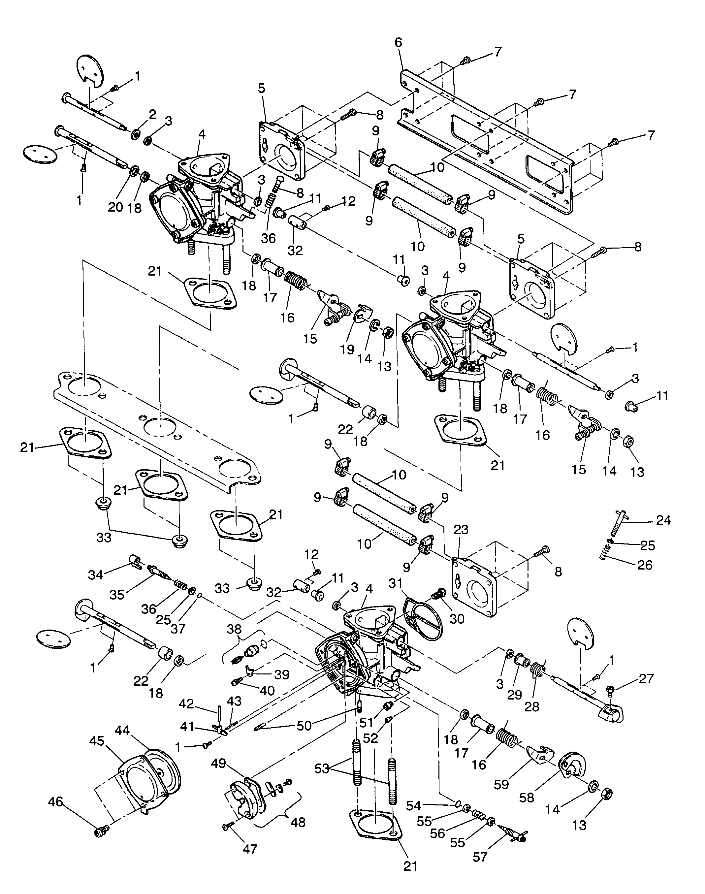 CARBURETOR ASSEMBLY SL 750 / B934070 (4924752475026A)