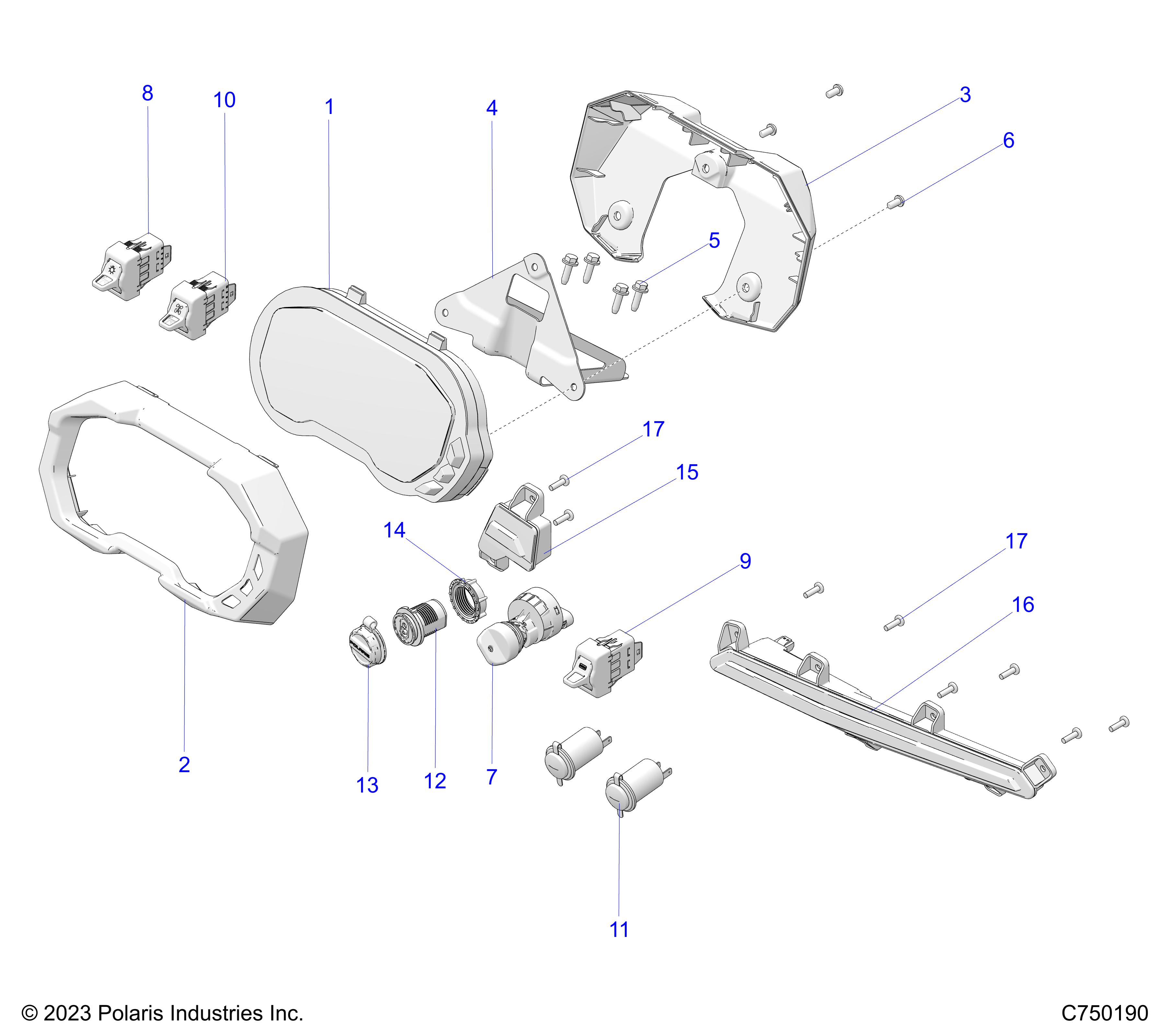 ELECTRICAL, DASH INSTRUMENTS, CONTROLS, & LIGHTING -  Z25RPD2KAK/BK/AJ/BJ/AM/BM (C750190)