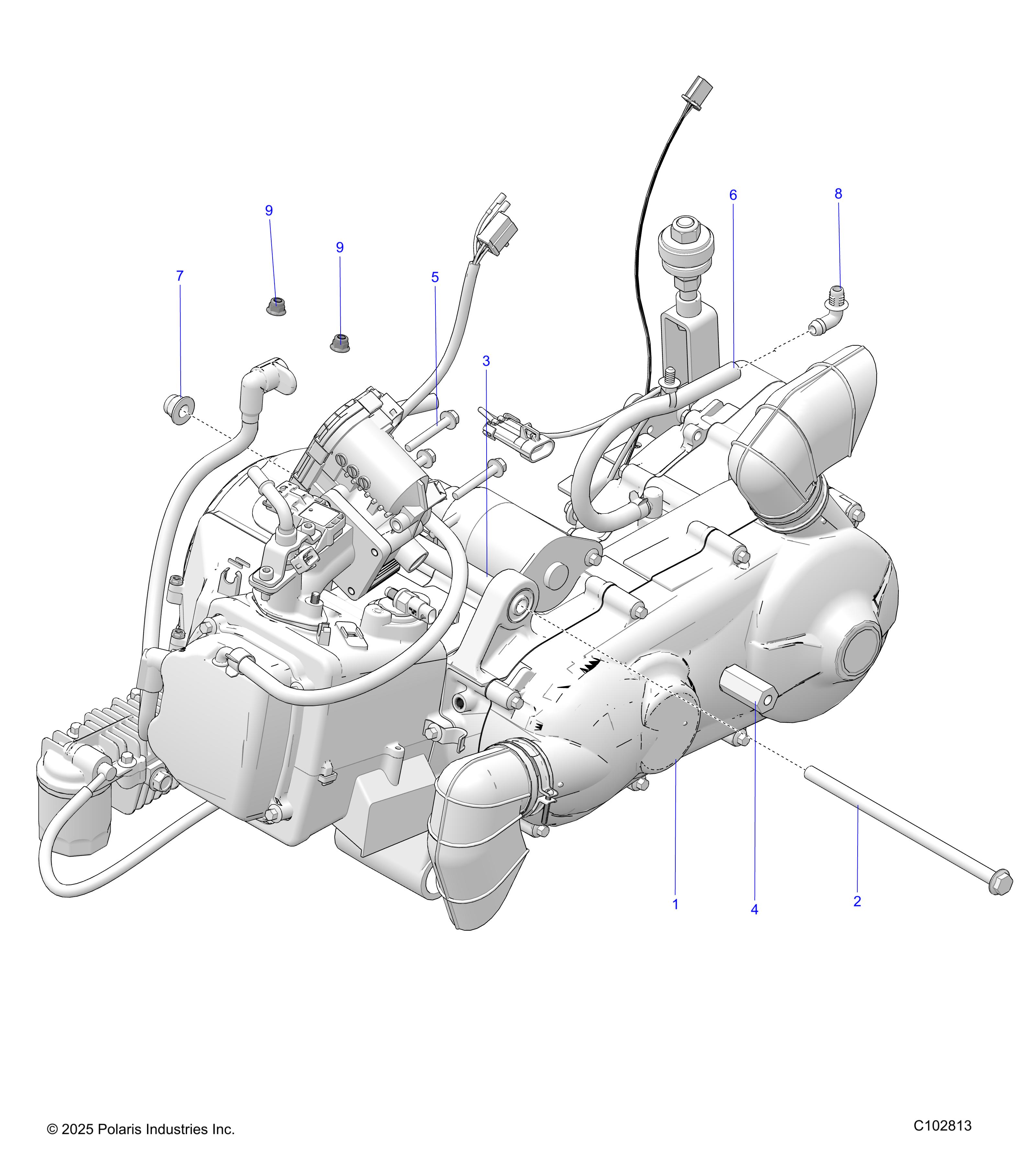 ENGINE, ENGINE and TRANSMISSION MOUNTING - R26HZA15A5/B5 (C102813)