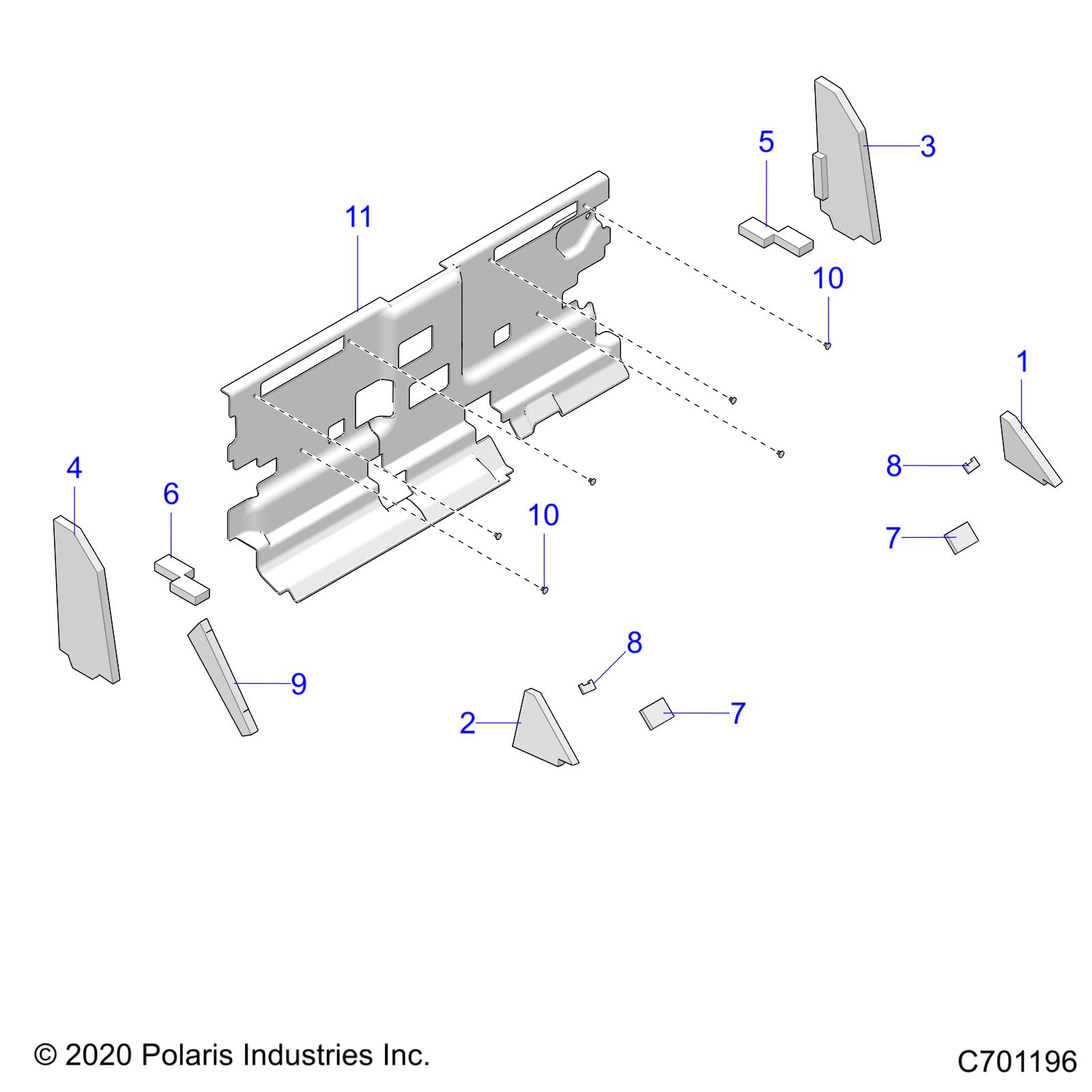 BODY, CAB FOAM AND REAR PANEL - R21RRV99AC/BC (C701196)