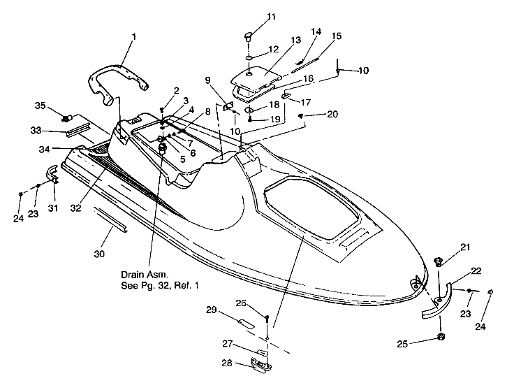 HULL and BODY SLT 750 B944170 (4925942594001A)