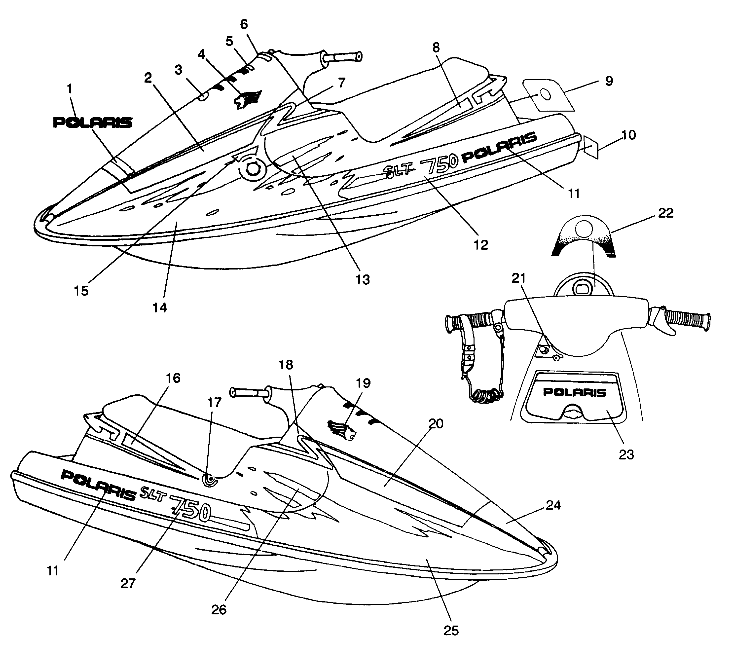 DECALS SLT 750 B944170 (4925942594003A)