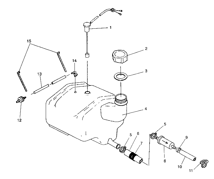 OIL TANK SLT 750 B944170 (4925942594008A)