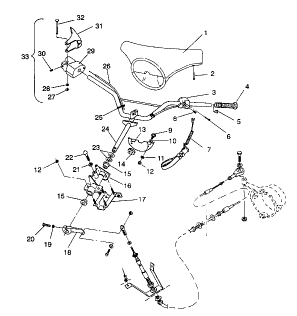 STEERING ASSEMBLY SLT 750 B944170 (4925942594009A)