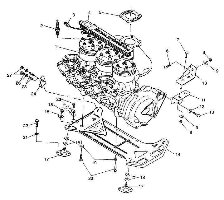 ENGINE MOUNTING SLT 750 B944170 (4925942594011A)