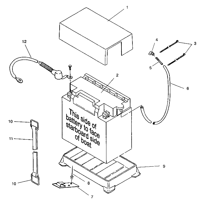 BATTERY BOX SLT 750 B944170 (4925942594015A)