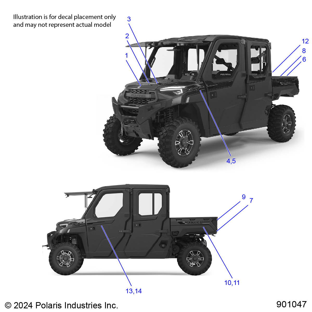 BODY, DECALS, GRAPHIC - R25RST99AY/AL (901047)