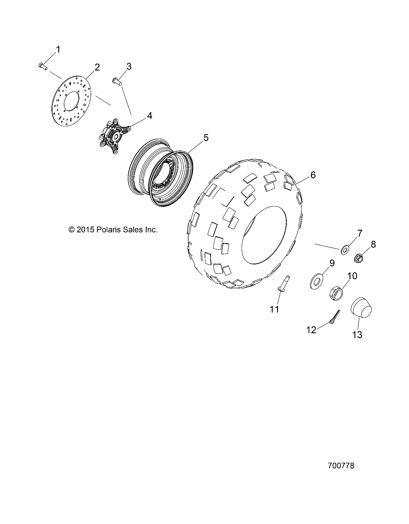 WHEELS, FRONT, STEEL - R23MAA57P1 (700778)