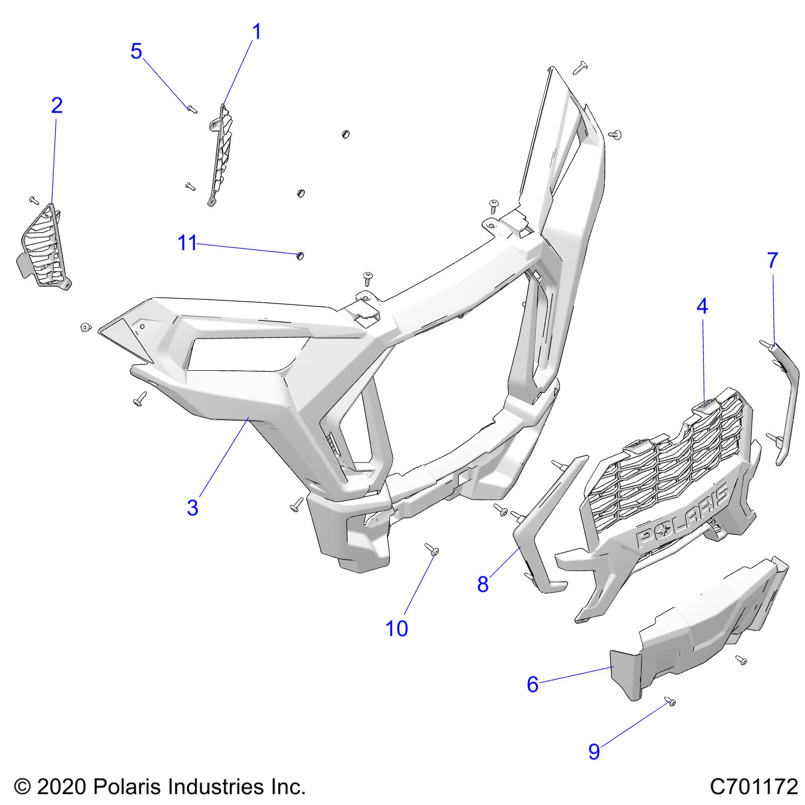 BODY, FRONT BUMPER -  Z21NAE99AC/AK/BC/BK/K99AG/AP/BG/BP (C701172)