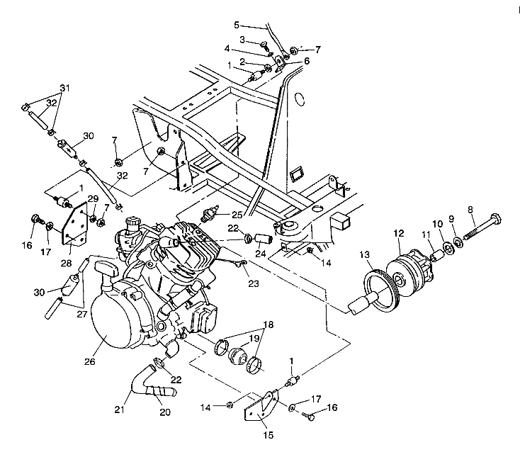 ENGINE MOUNTING Sportsman 4X4 / W938039 (4926382638004A)