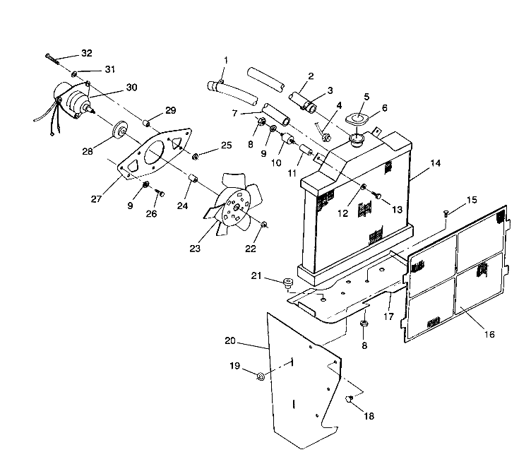 COOLING SYSTEM Sportsman 4X4 / W938039 (4926382638005A)