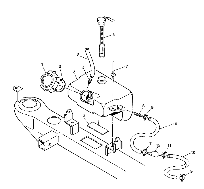 OIL TANK ASSEMBLY Sportsman 4X4 / W938039 (4926382638008A)