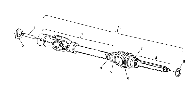 CV JOINT Sportsman 4X4 / W938039 (4926382638013A)