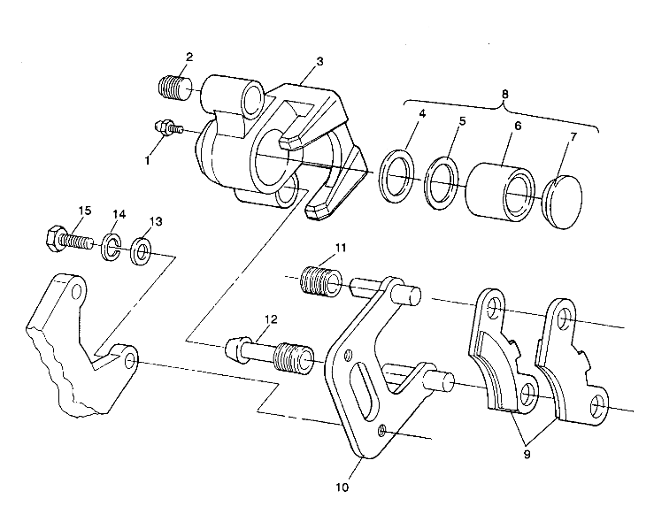 FRONT BRAKE ASSEMBLY Sportsman 4X4 / W938039 (4926382638016A)