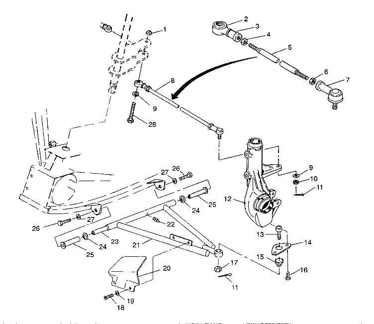 A-ARM/STRUT MOUNTING Sportsman 4X4 / W938039 (4926382638019A)