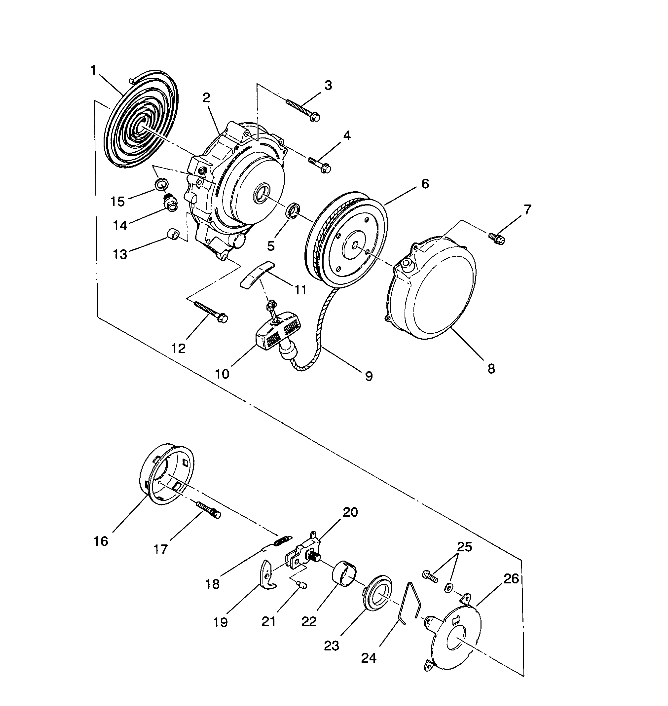 RECOIL STARTER Sportsman 4X4 / W938039 (4926382638041A)