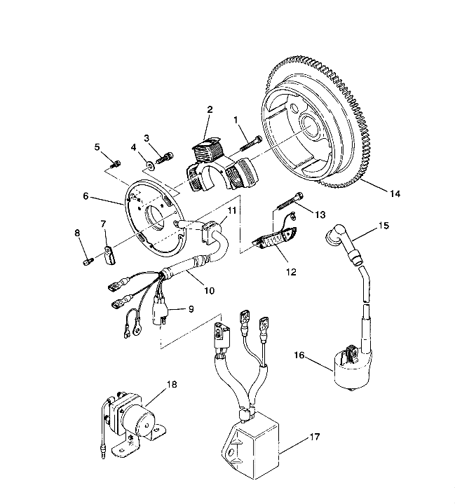 MAGNETO ASSEMBLY Sportsman 4X4 / W938039 (4926382638043A)