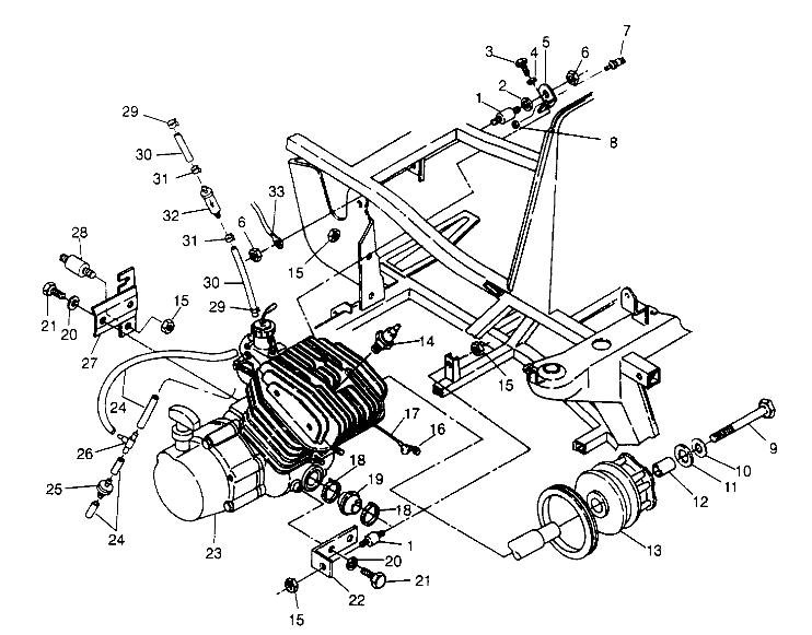 ENGINE MOUNTING 2x4 300 W947530 (4926742674A008)