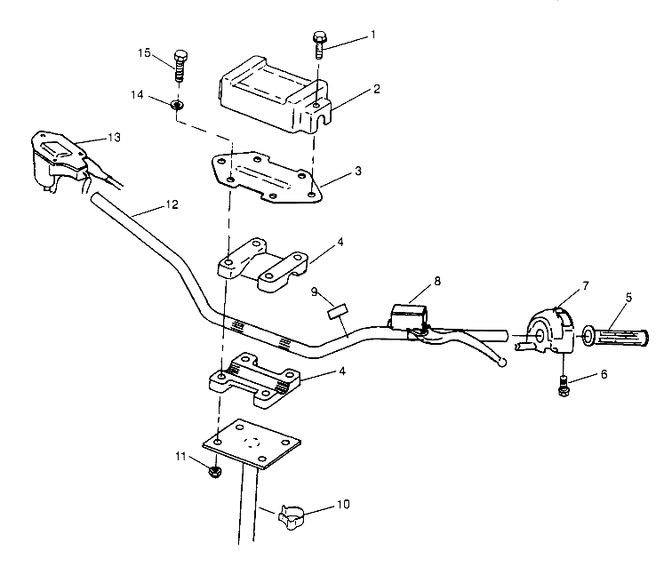 STEERING - HANDLEBAR 2x4 300 W947530 (4926742674B004)