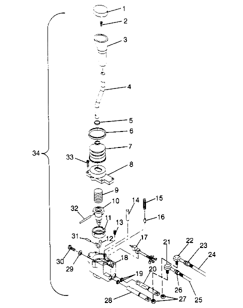 SHIFT LINKAGE ASSEMBLY 2x4 300 W947530 (4926742674C002)