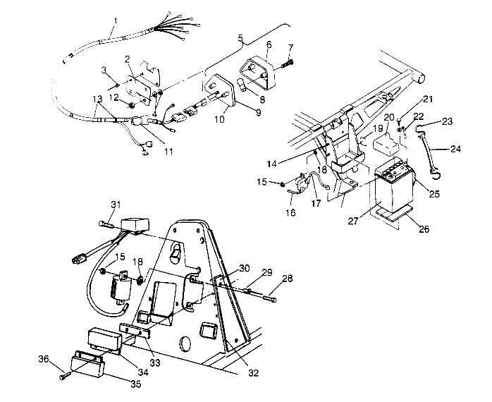 ELECTRICAL/TAILLIGHT ASSEMBLY 2x4 300 W947530 (4926742674C005)