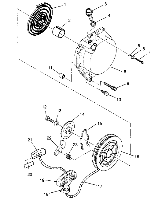 RECOIL STARTER 2x4 300 W947530 (4926742674C012)