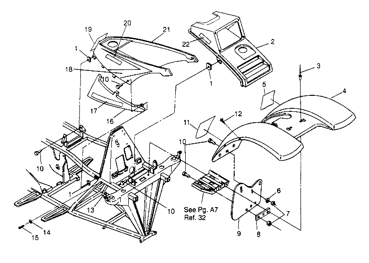 FRONT CAB ASSEMBLY 2x4 400L W947540 (4926752675A005)