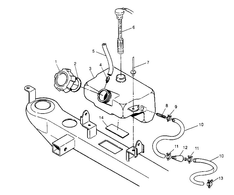 OIL TANK ASSEMBLY 2x4 400L W947540 (4926752675A012)