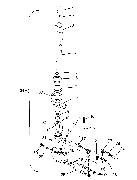 SHIFT LINKAGE ASSEMBLY 2x4 400L W947540 (4926752675C002)