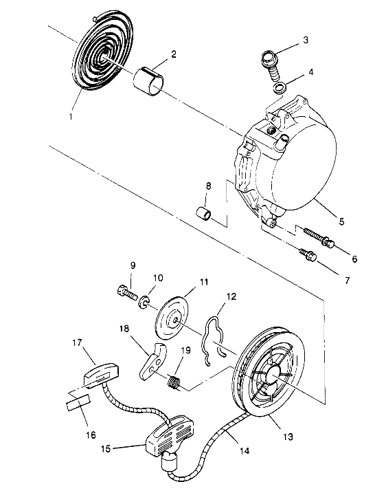 RECOIL STARTER 2x4 400L W947540 (4926752675C013)