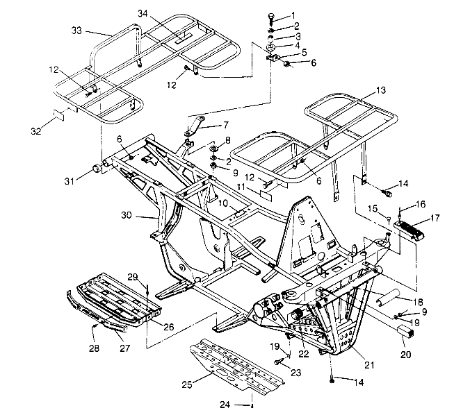 BUMPER/RACK MOUNTING - W948130 (4926762676A007)