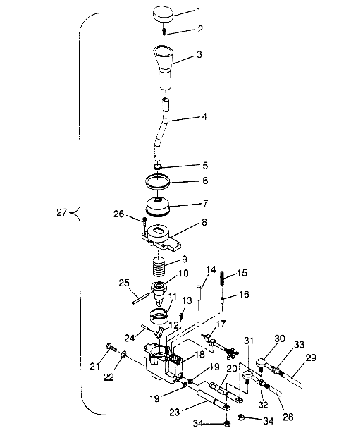 SHIFT LINKAGE ASSEMBLY 4x4 300 W948130 (4926762676C006)