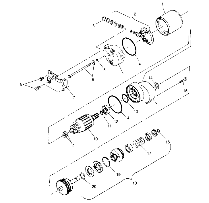 STARTING MOTOR 4x4 300 W948130 (4926762676D001)