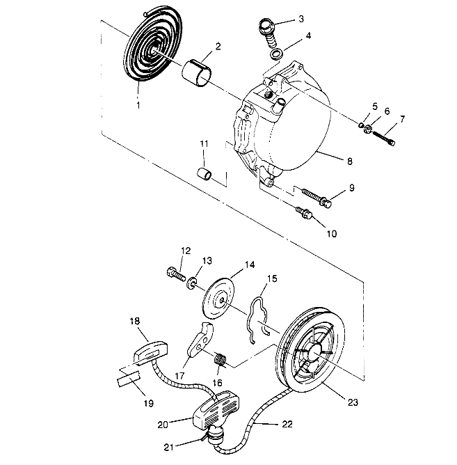 RECOIL STARTER 4x4 300 W948130 (4926762676D002)