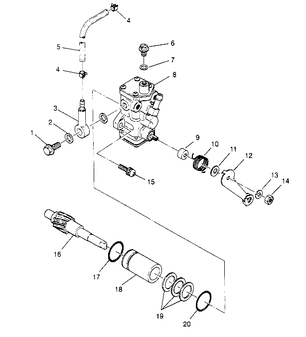 OIL PUMP ASSEMBLY 4x4 300 W948130 (4926762676D003)