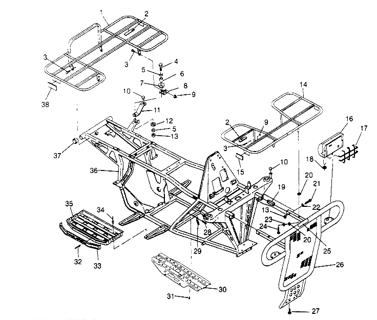 BUMPER/RACK MOUNTING  4X4 400L W948140 (4926772677A007)