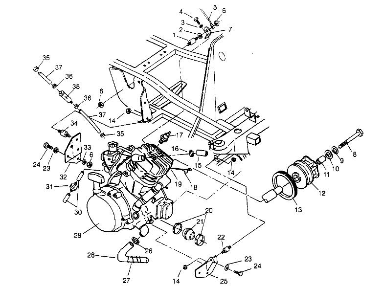 ENGINE MOUNTING  4X4 400L W948140 (4926772677A008)