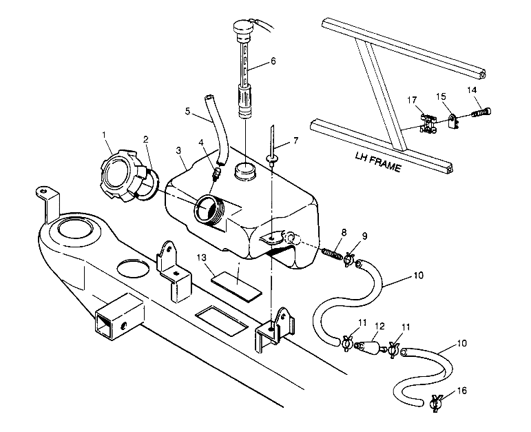 OIL TANK ASSEMBLY  4X4 400L W948140 (4926772677A012)