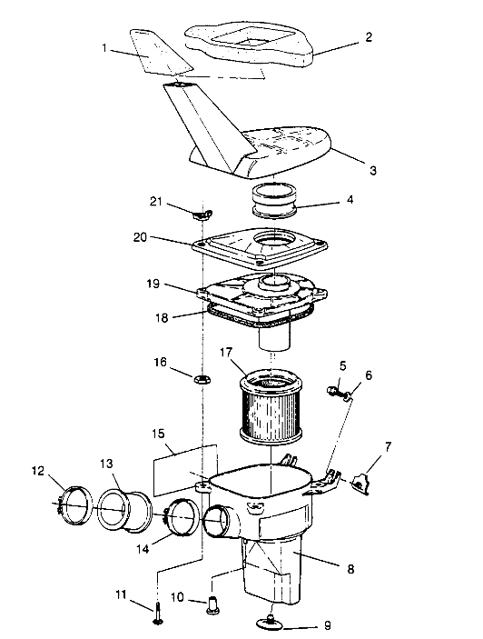 AIR BOX ASSEMBLY  4X4 400L W948140 (4926772677A014)