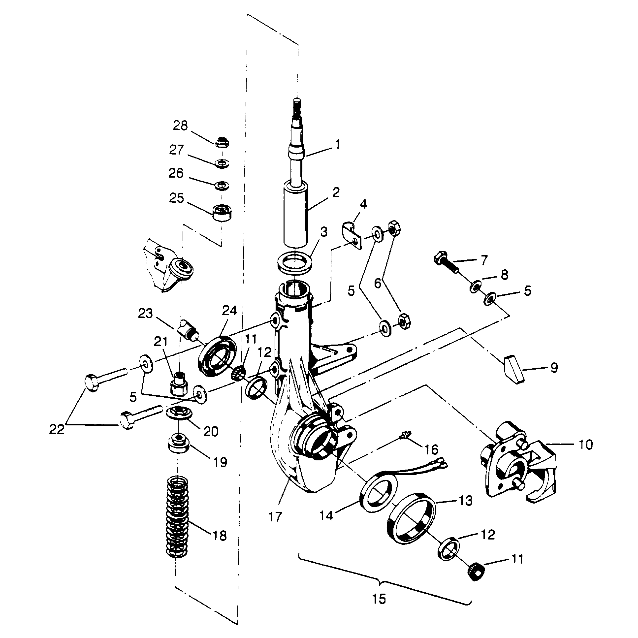 FRONT STRUT ASSEMBLY  4X4 400L W948140 (4926772677B004)