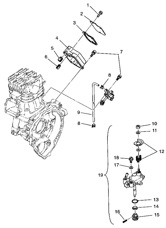 OIL PUMP  4X4 400L W948140 (4926772677D001)