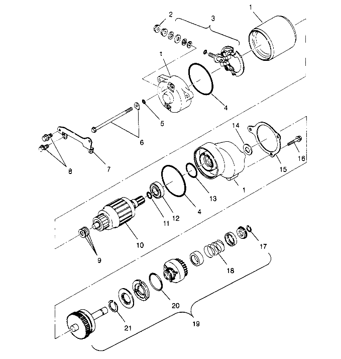 STARTING MOTOR  4X4 400L W948140 (4926772677D004)