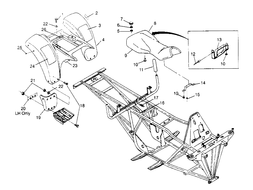 REAR CAB ASSEMBLY 6x6 300 W948730 (4926792679A006)