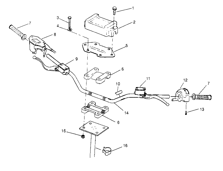 STEERING - HANDLEBAR 6x6 300 W948730 (4926792679B008)