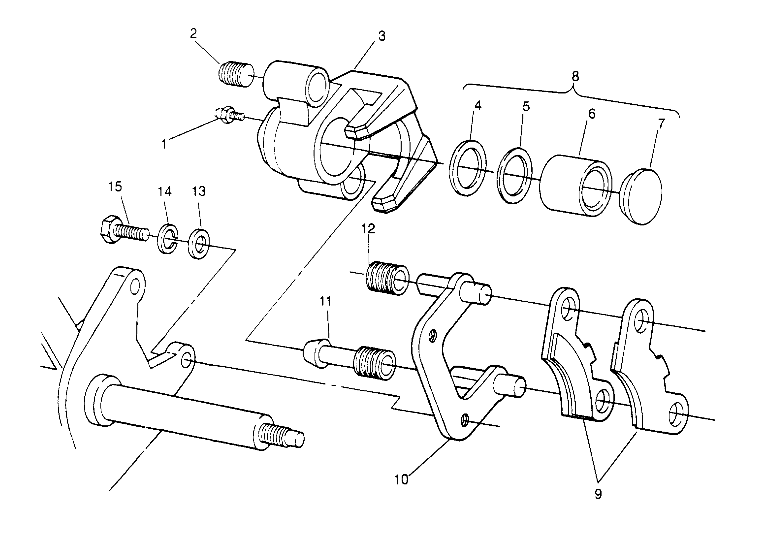 MIDDLE BRAKE ASSEMBLY 6x6 300 W948730 (4926792679B014)