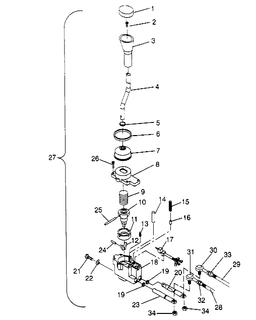 SHIFT LINKAGE ASSEMBLY 6x6 300 W948730 (4926792679C014)