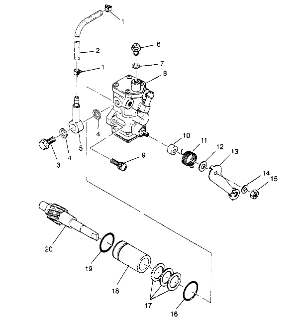 OIL PUMP 6x6 300 W948730 (4926792679D006)