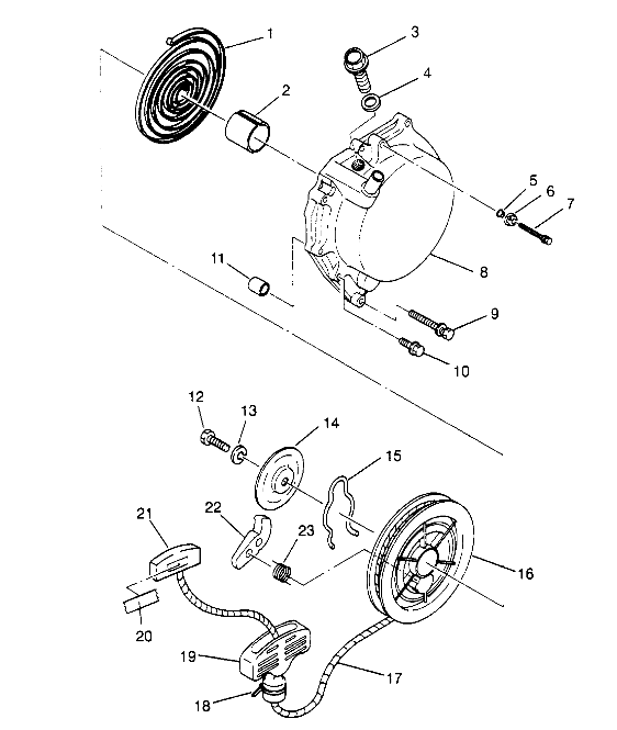 RECOIL STARTER 6x6 300 W948730 (4926792679D008)