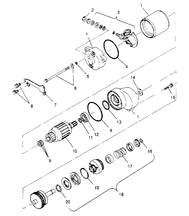 STARTING MOTOR 6x6 300 W948730 (4926792679D009)