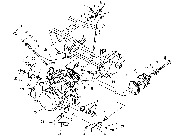 ENGINE MOUNTING 6x6 400L W948740 (4926802680A009)